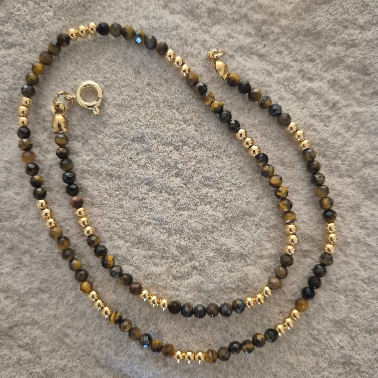 Collar Ojo de Tigre Facetado