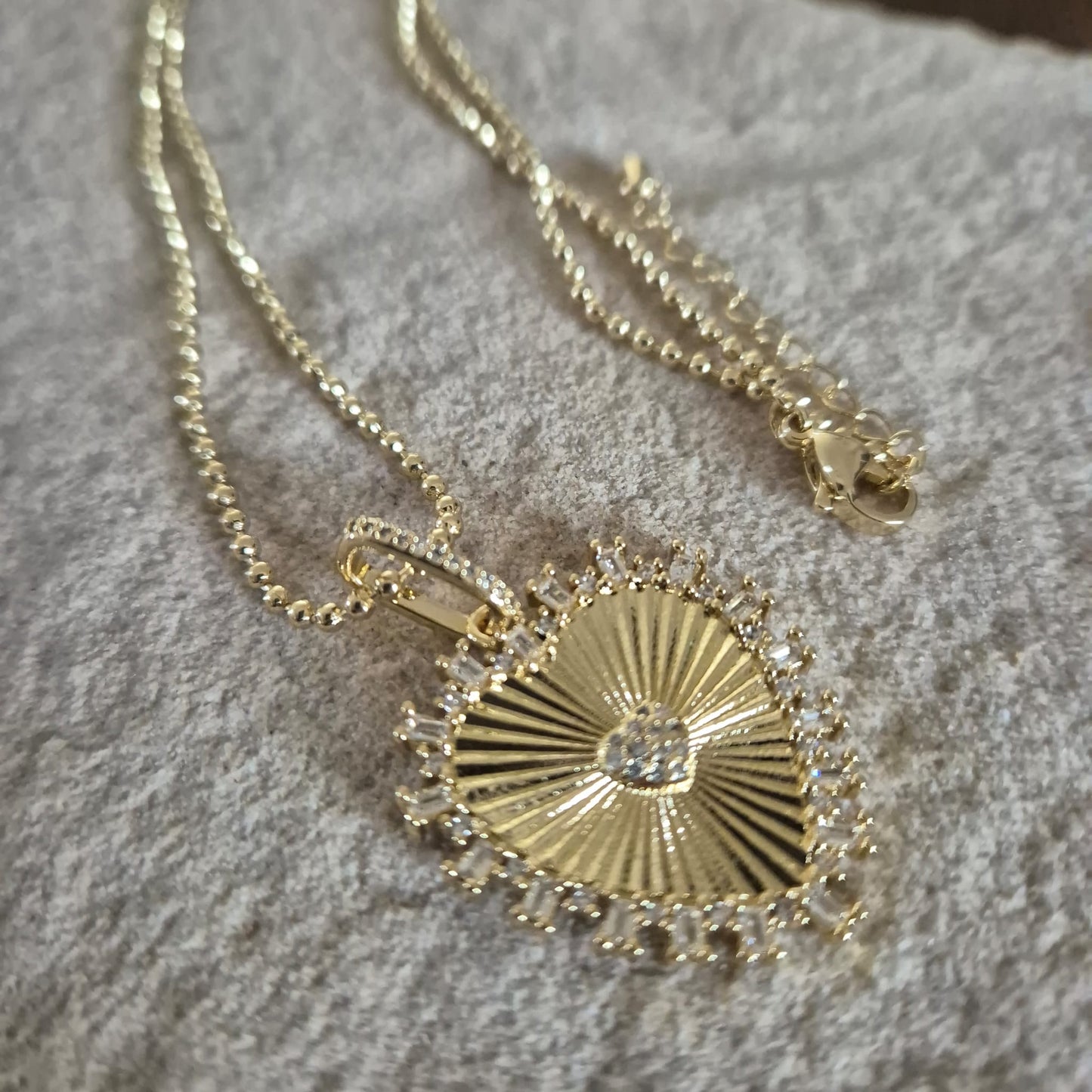 Collar Corazón Circonias
