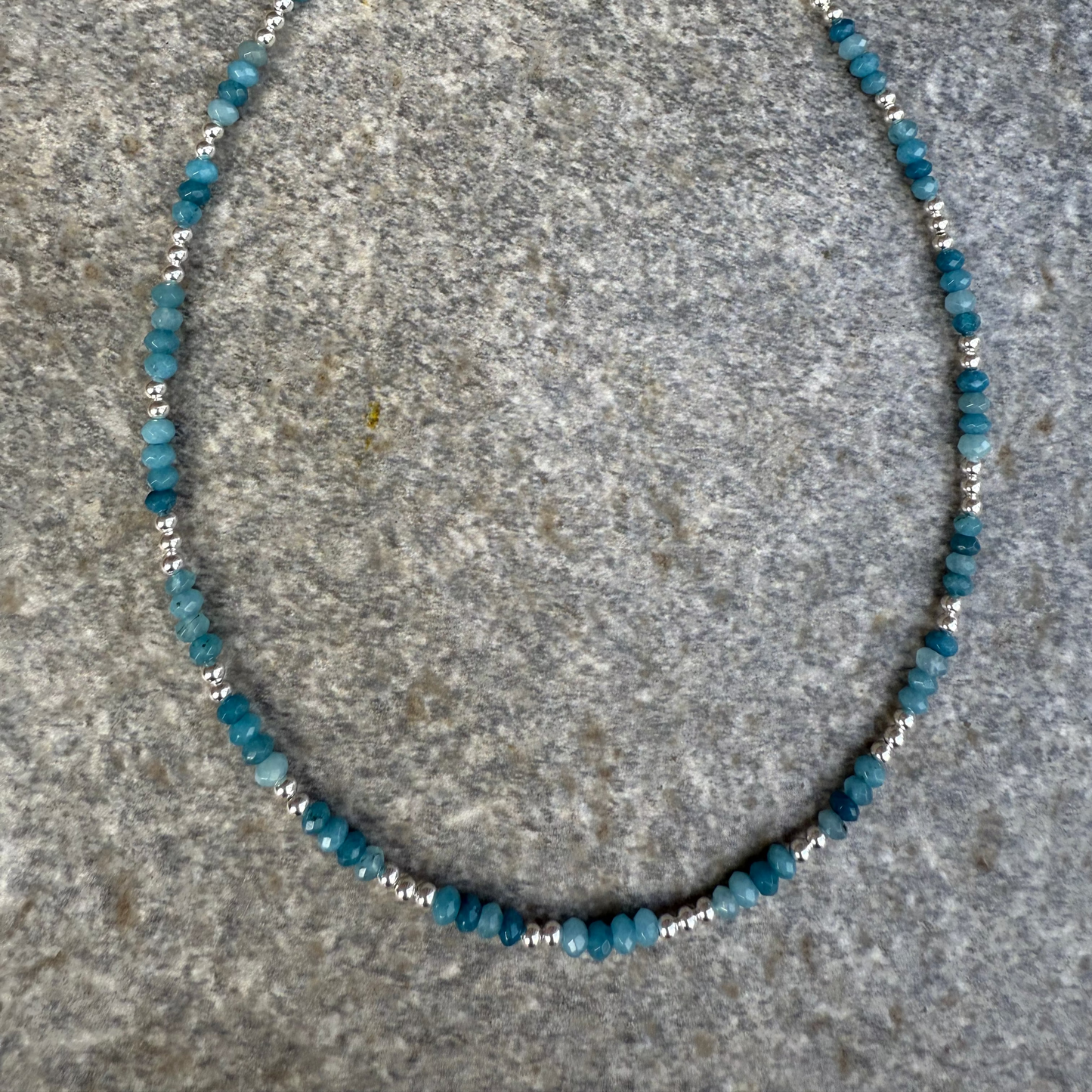 Collar Apatita Azul