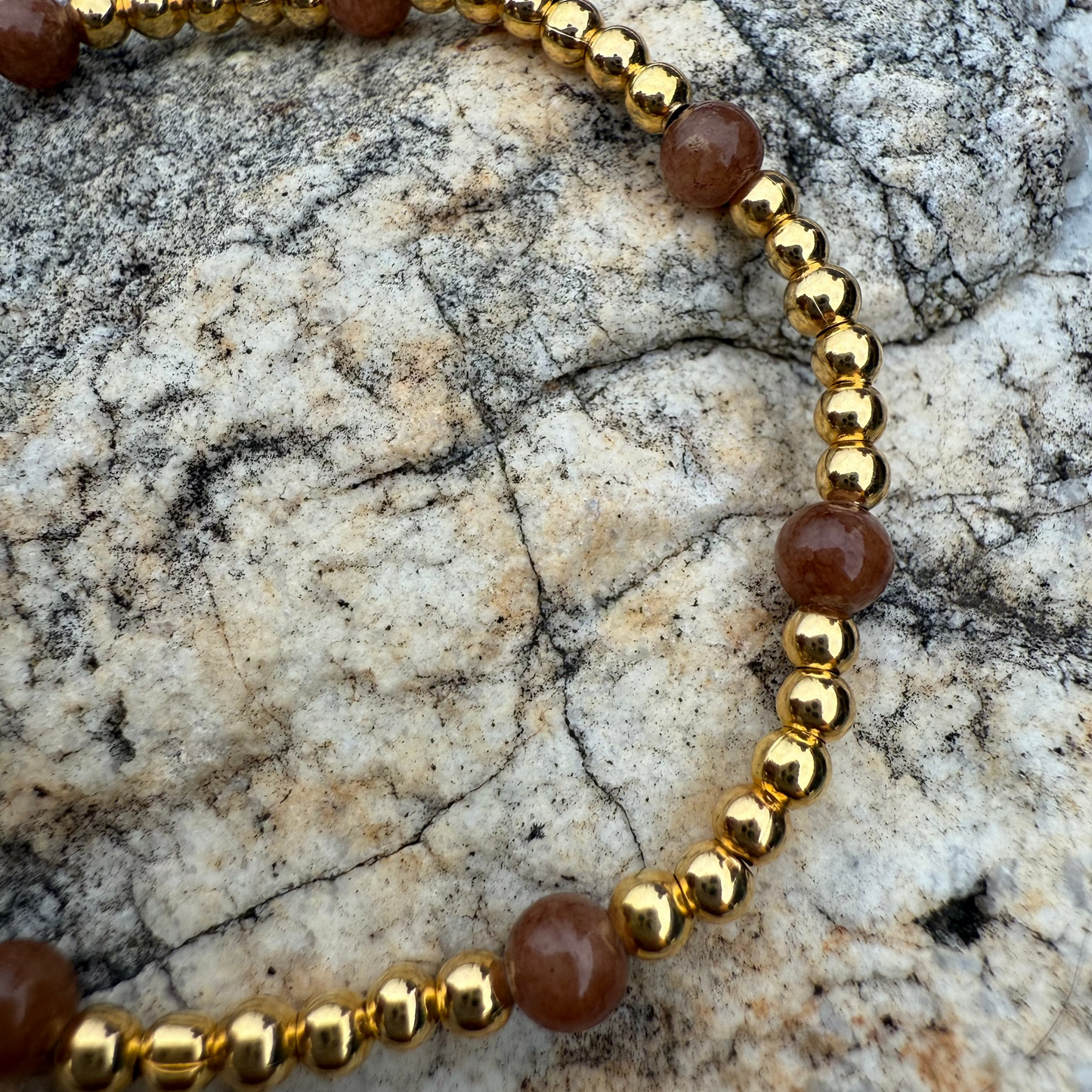 Pulsera Goldfilled Jade Moca
