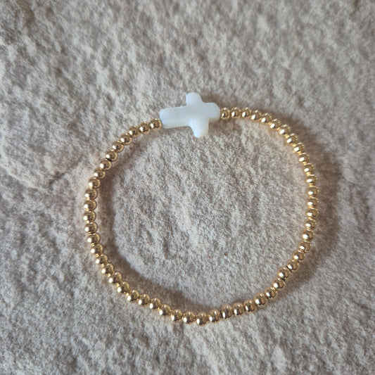 Pulsera Goldfilled Cruz
