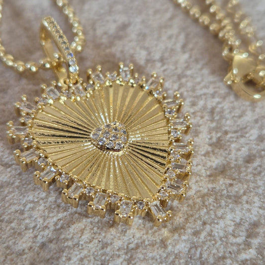 Collar Corazón Circonias
