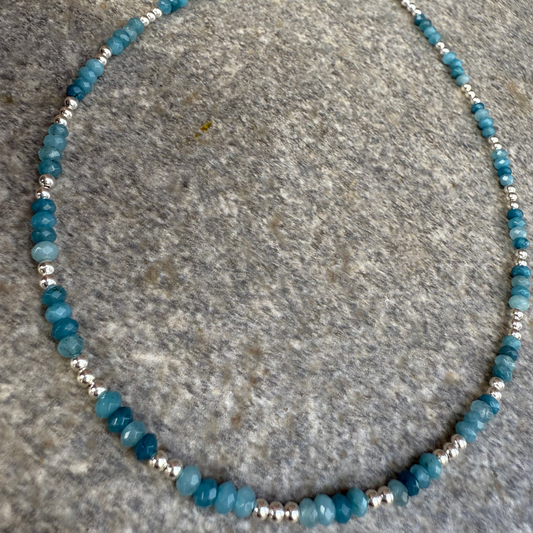 Collar Apatita Azul