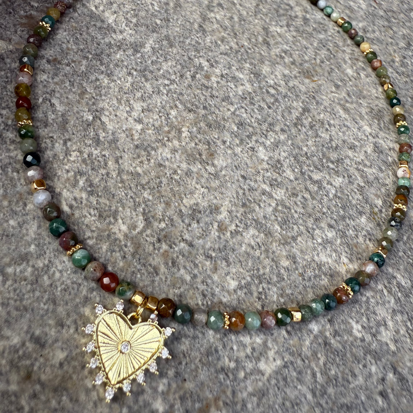 Collar Agata de la India