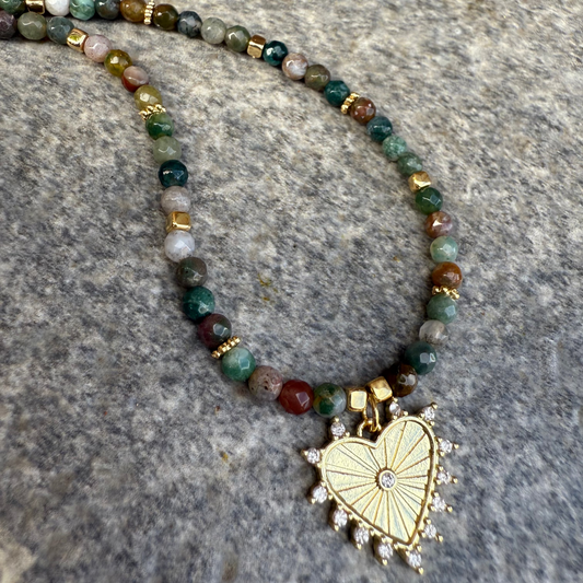 Collar Agata de la India