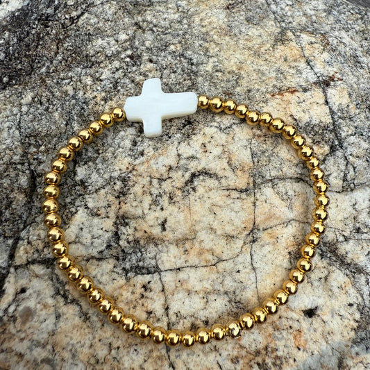 Pulsera Goldfilled Dije Nacar