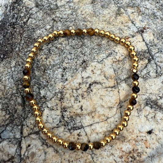 Pulsera Godlfilled Ojo de Tigre
