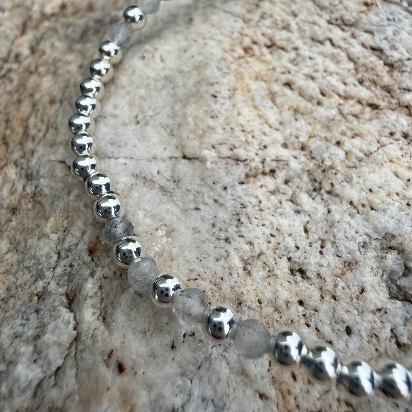 Pulsera Plata Laminada 925 Luna