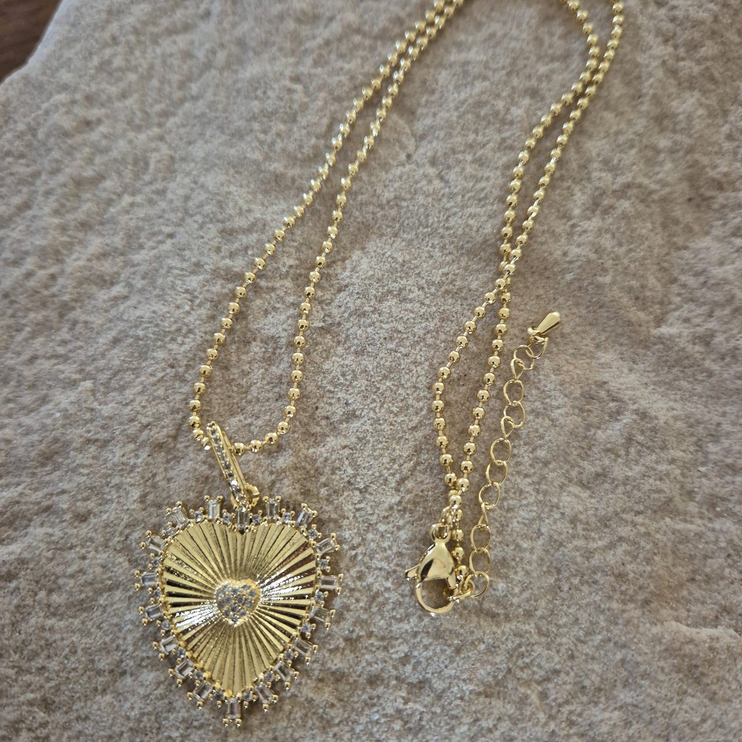 Collar Corazón Circonias